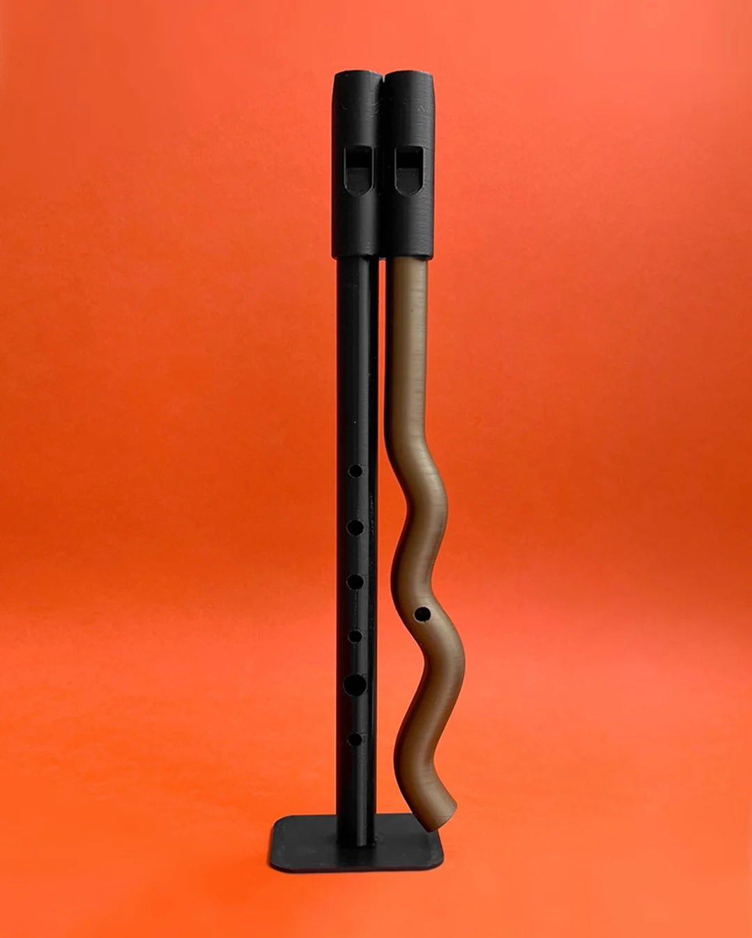 Set of 2 pipes (bronze wobbly blue bastard)