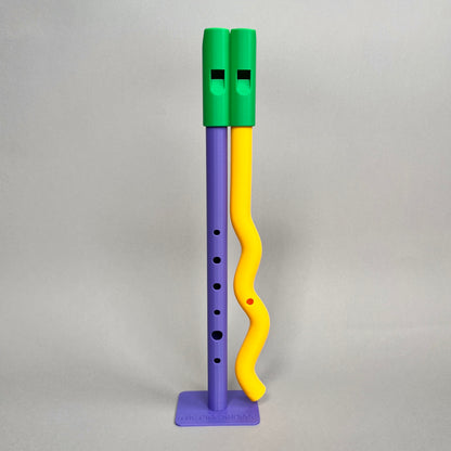 Wobbly Finger yellow green purple