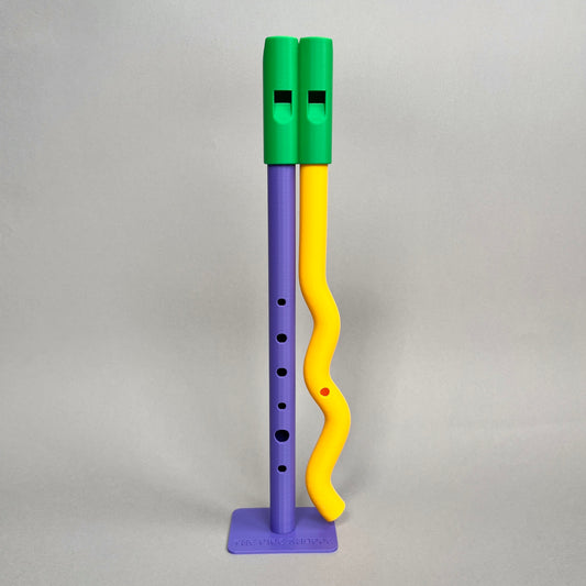 Wobbly Finger yellow green purple