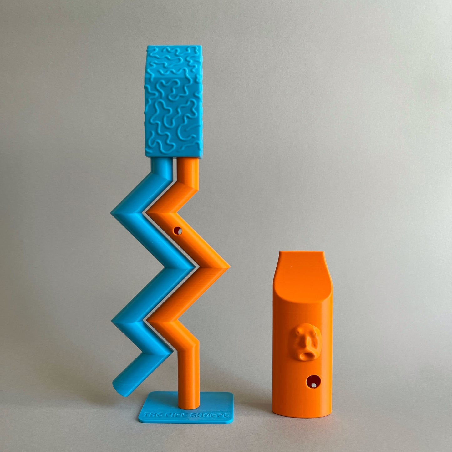 Set of 2 pipes (zigzag-bastard) plus free keyring