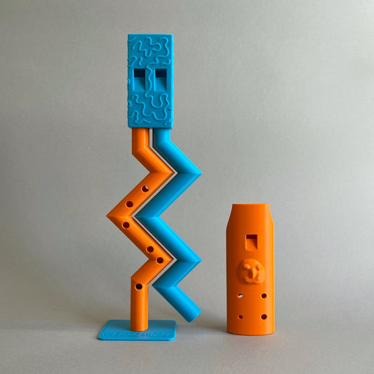 Set of 2 pipes (zigzag-bastard) plus free keyring