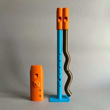 Set of 2 pipes (orange wobbly-yellow bastard) plus free keyring